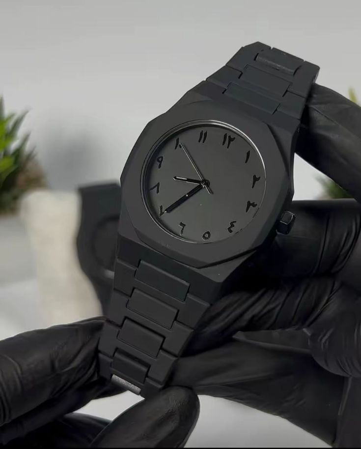 Arabic Black Aura Watch - Best Fibre Quality