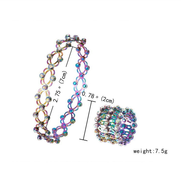 2 In 1 New Creative Magic Stretchable Ring Bracelet For Women