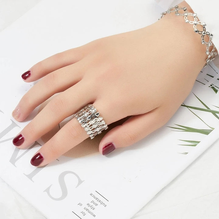 2 In 1 New Creative Magic Stretchable Ring Bracelet For Women