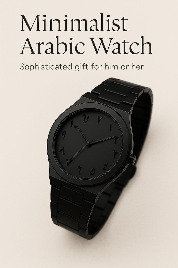 Arabic Black Aura Watch - Best Fibre Quality